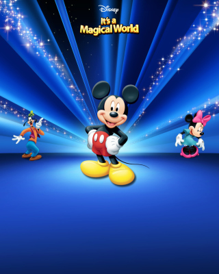 Kostenloses Disney Characters Dark Blue Wallpaper für Nokia C6