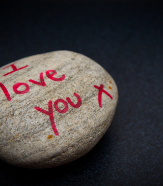I Love You Written On Stone papel de parede para celular para iPhone 5S