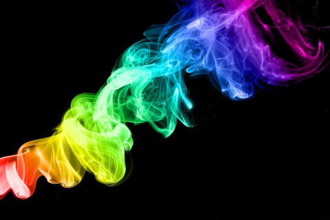Fondo de pantalla Colorful Smoke 480x320