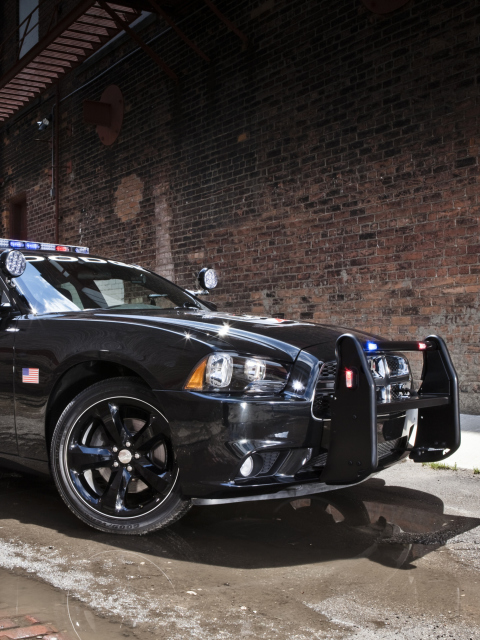 Обои Dodge Charger - Police Car 480x640