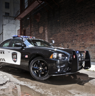 Kostenloses Dodge Charger - Police Car Wallpaper für iPad mini 2