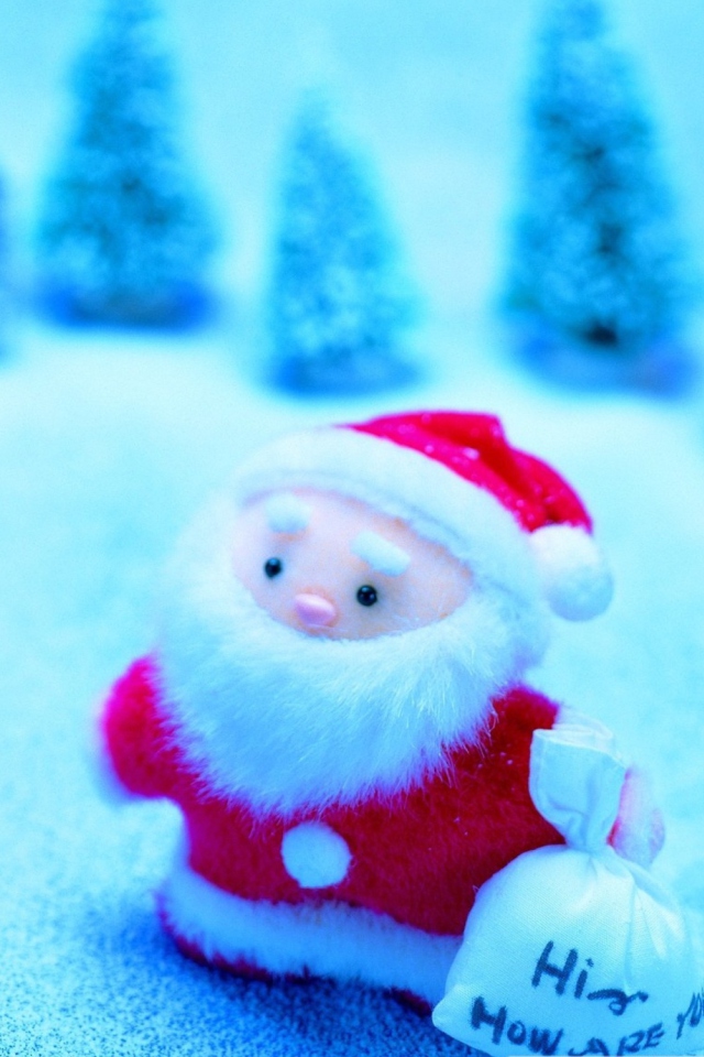 Обои Cute Santa Claus 640x960
