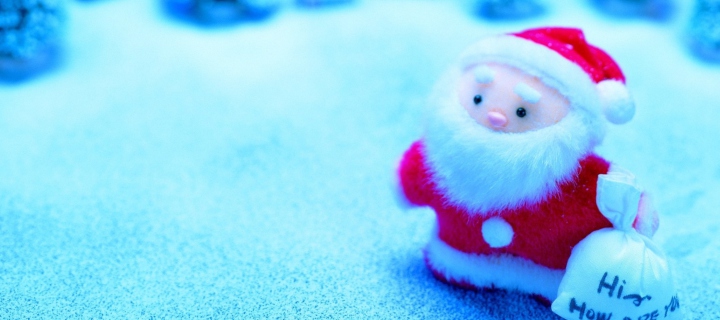 Fondo de pantalla Cute Santa Claus 720x320