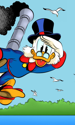 Das DuckTales, richest duck Scrooge McDuck Wallpaper 240x400