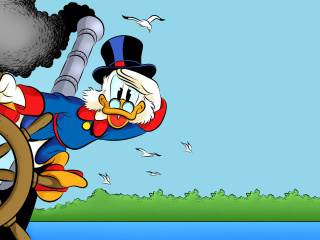 Das DuckTales, richest duck Scrooge McDuck Wallpaper 320x240