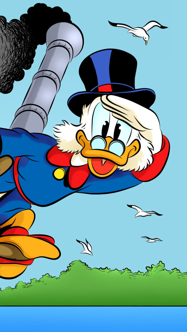 DuckTales, richest duck Scrooge McDuck wallpaper 640x1136