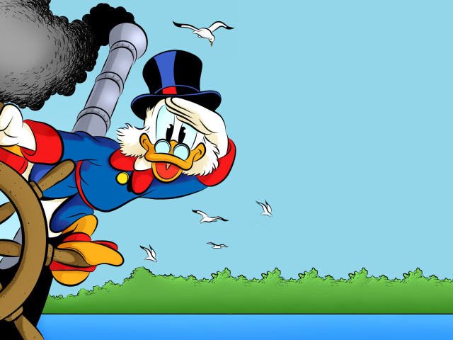Das DuckTales, richest duck Scrooge McDuck Wallpaper 640x480