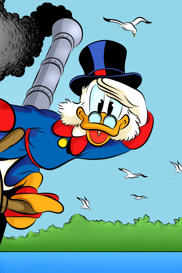 Das DuckTales, richest duck Scrooge McDuck Wallpaper 640x960