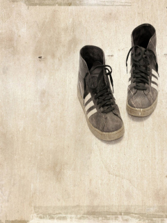 Grungy Sneakers wallpaper 240x320