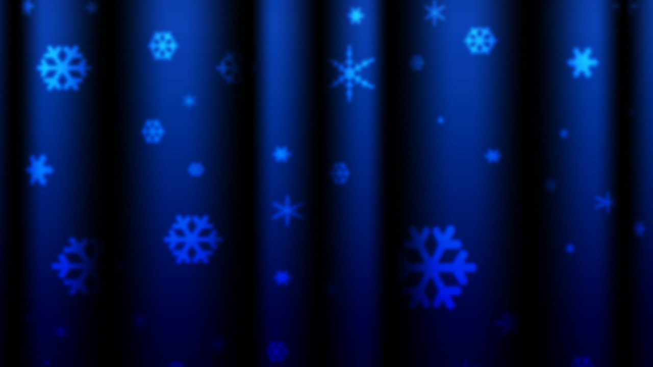 Blue Snowflakes wallpaper 1280x720