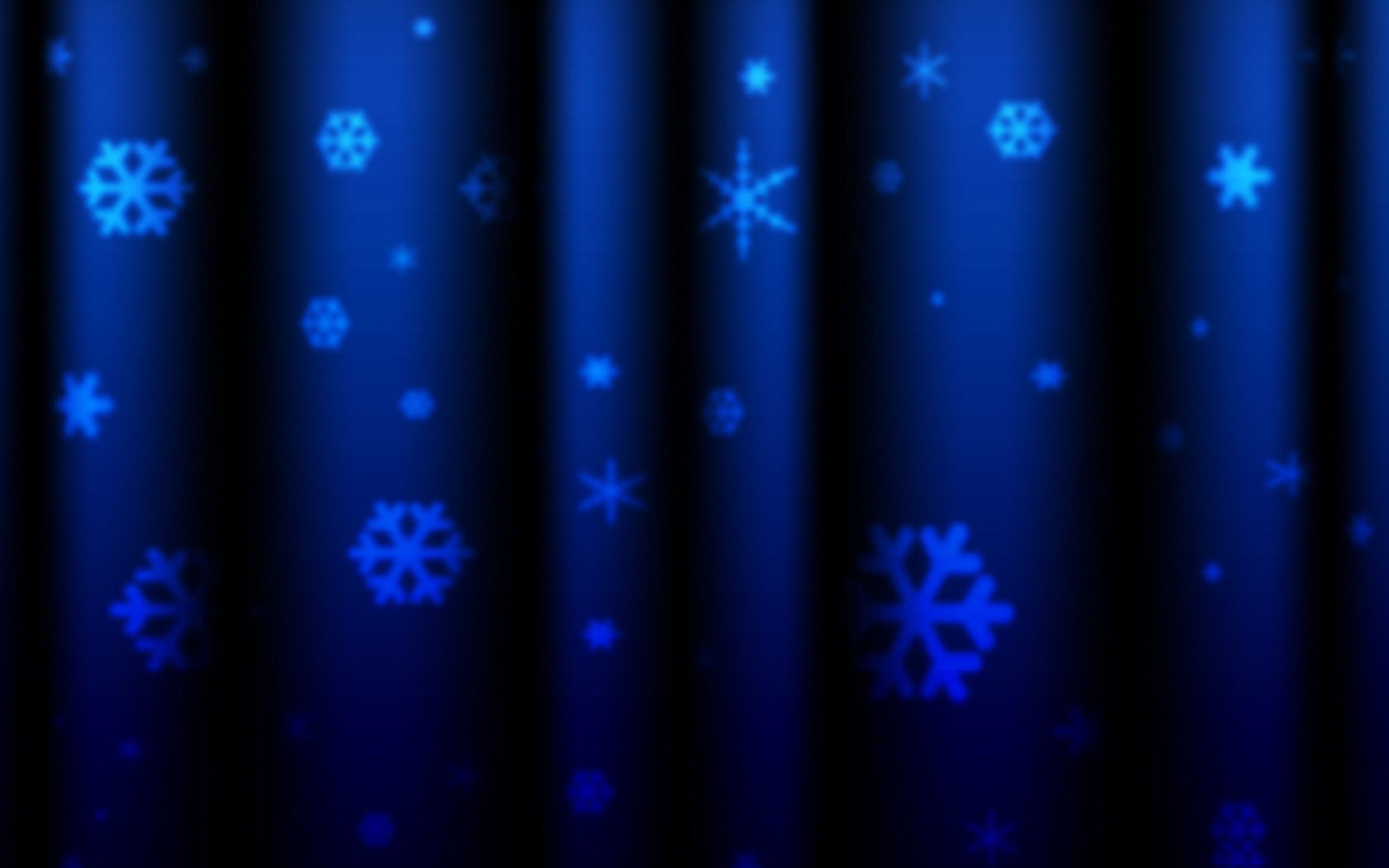 Das Blue Snowflakes Wallpaper 1680x1050