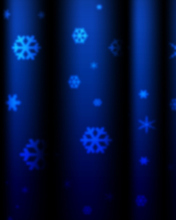 Das Blue Snowflakes Wallpaper 176x220