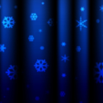 Das Blue Snowflakes Wallpaper 208x208