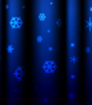 Blue Snowflakes papel de parede para celular para Nokia X3
