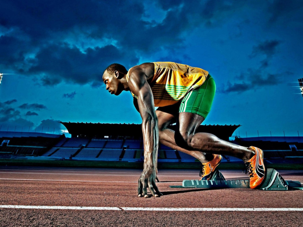 Sfondi Usain Bolt Athletics 1024x768