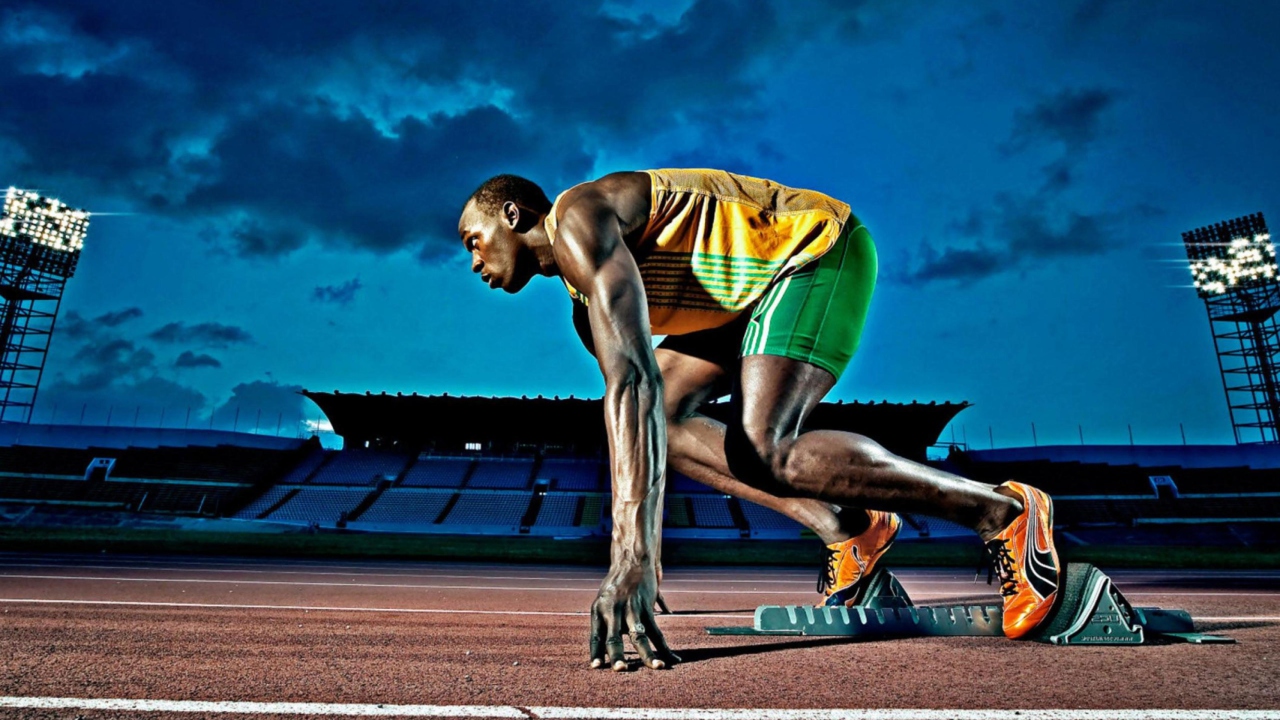 Fondo de pantalla Usain Bolt Athletics 1280x720