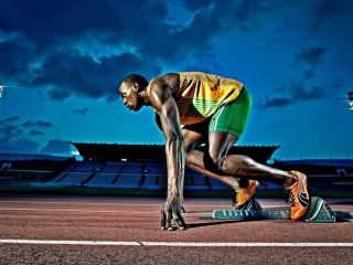 Usain Bolt Athletics wallpaper 320x240