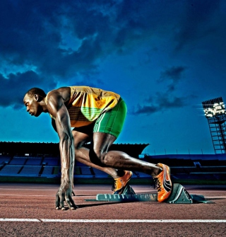 Kostenloses Usain Bolt Athletics Wallpaper für Nokia 8800