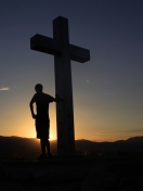 Cross In Sunrise wallpaper 132x176