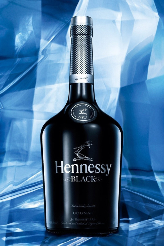 Fondo de pantalla Hennessy Black 640x960