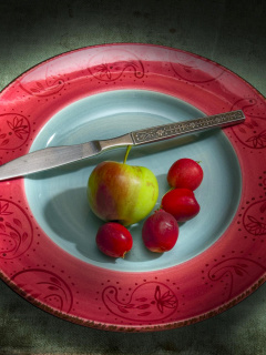 Das Still life - Vegetarian Breakfast Wallpaper 240x320