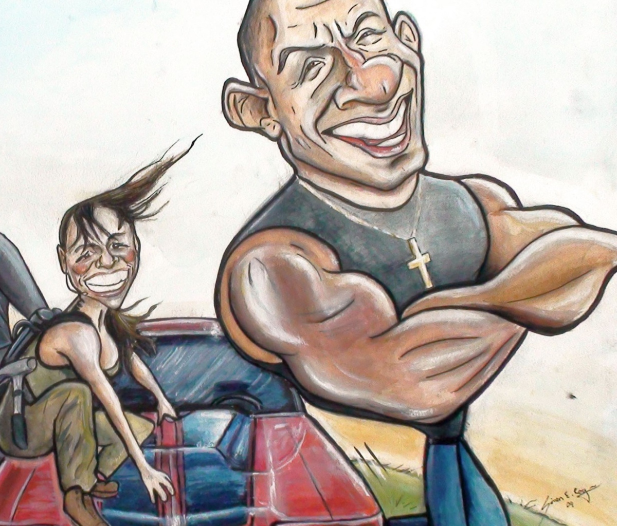 Screenshot №1 pro téma Vin Diesel Drawing - Fast And Furious 1200x1024