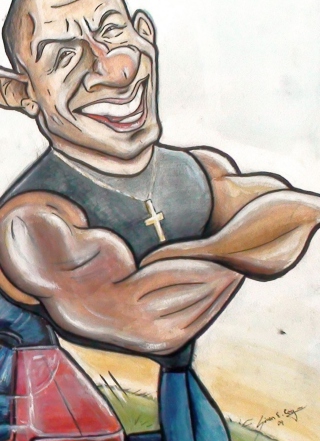 Free Vin Diesel Drawing - Fast And Furious Picture for Nokia Asha 310