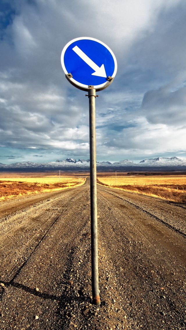 Screenshot №1 pro téma Blue Road Sign 640x1136