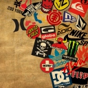 Das Skateboard Logos Wallpaper 128x128