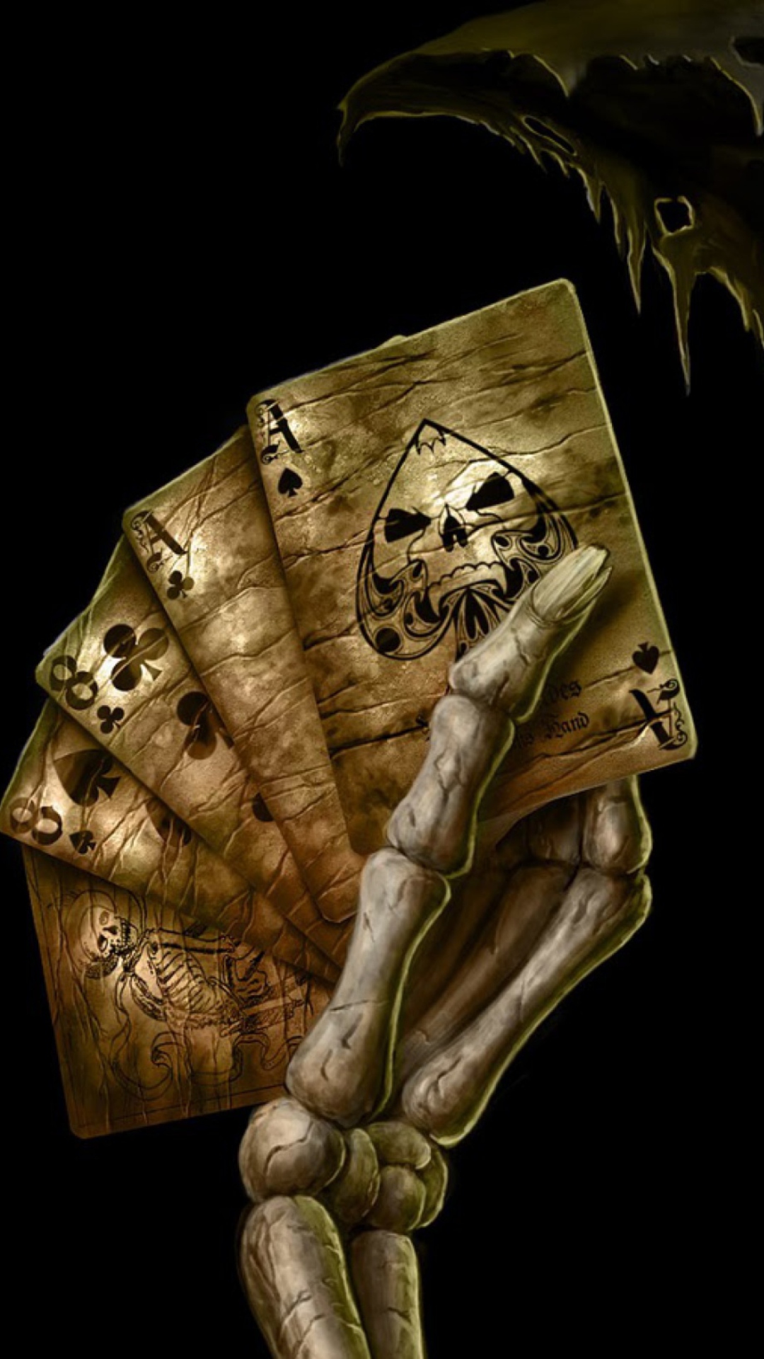 Poker Skeleton wallpaper 1080x1920
