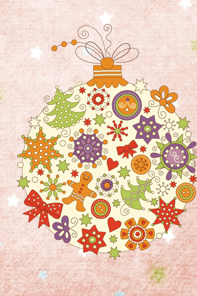 Das Christmas Ball Wallpaper 640x960