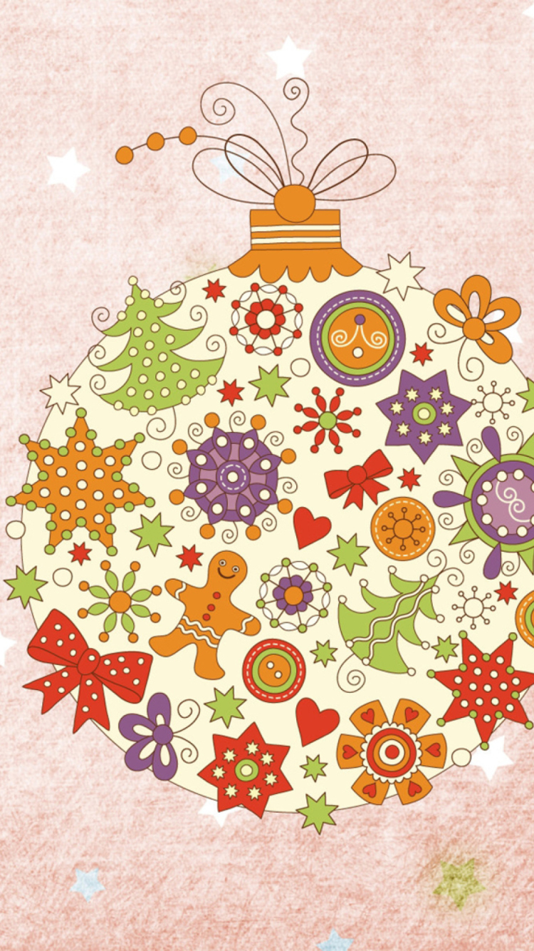 Das Christmas Ball Wallpaper 750x1334