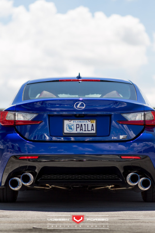 Lexus RC F Vossen Wheels wallpaper 320x480