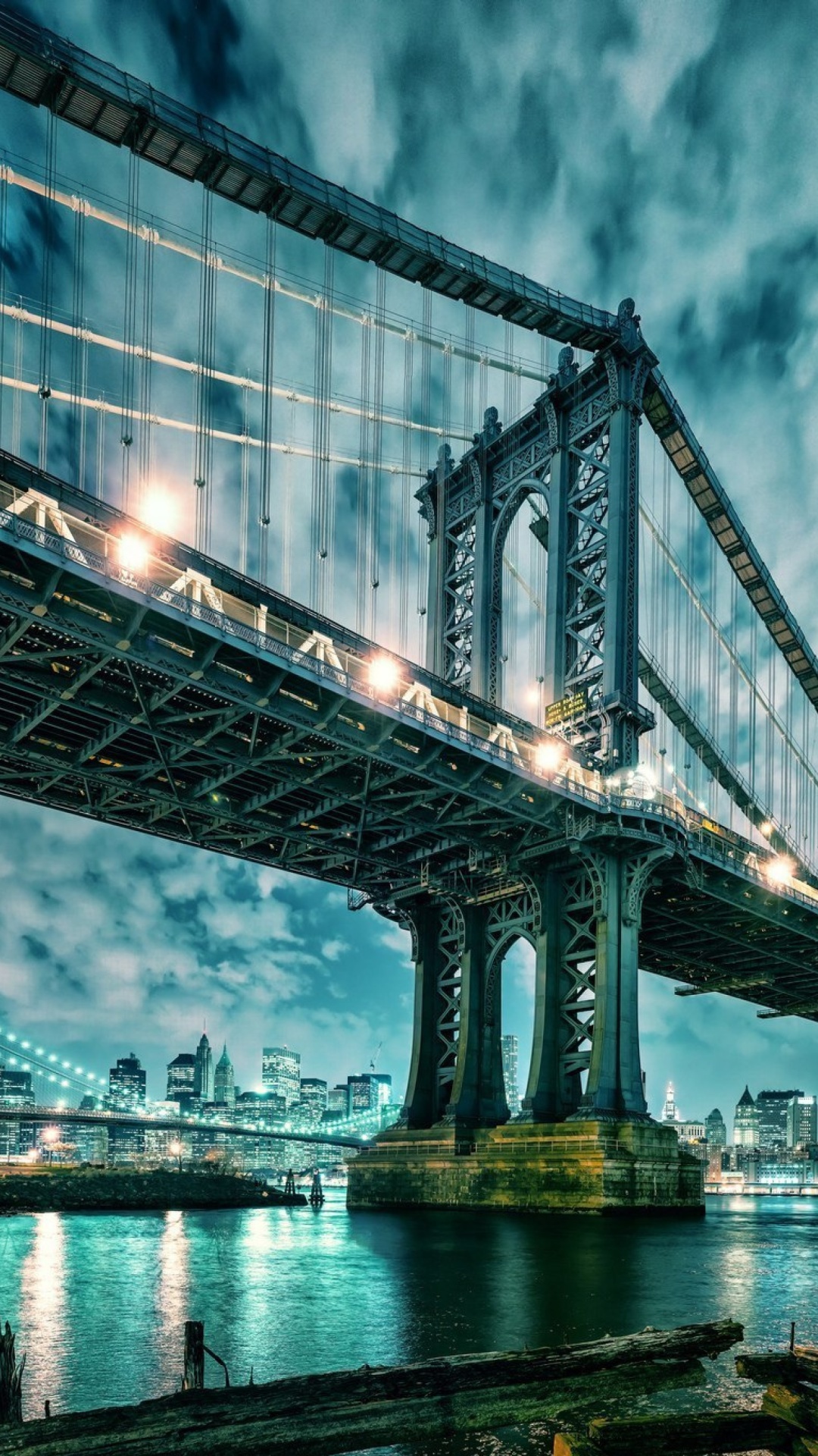 Обои Manhattan Bridge HD 1080x1920