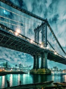 Обои Manhattan Bridge HD 132x176