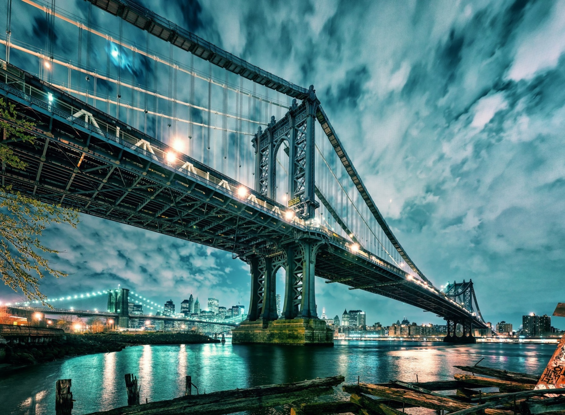 Sfondi Manhattan Bridge HD 1920x1408