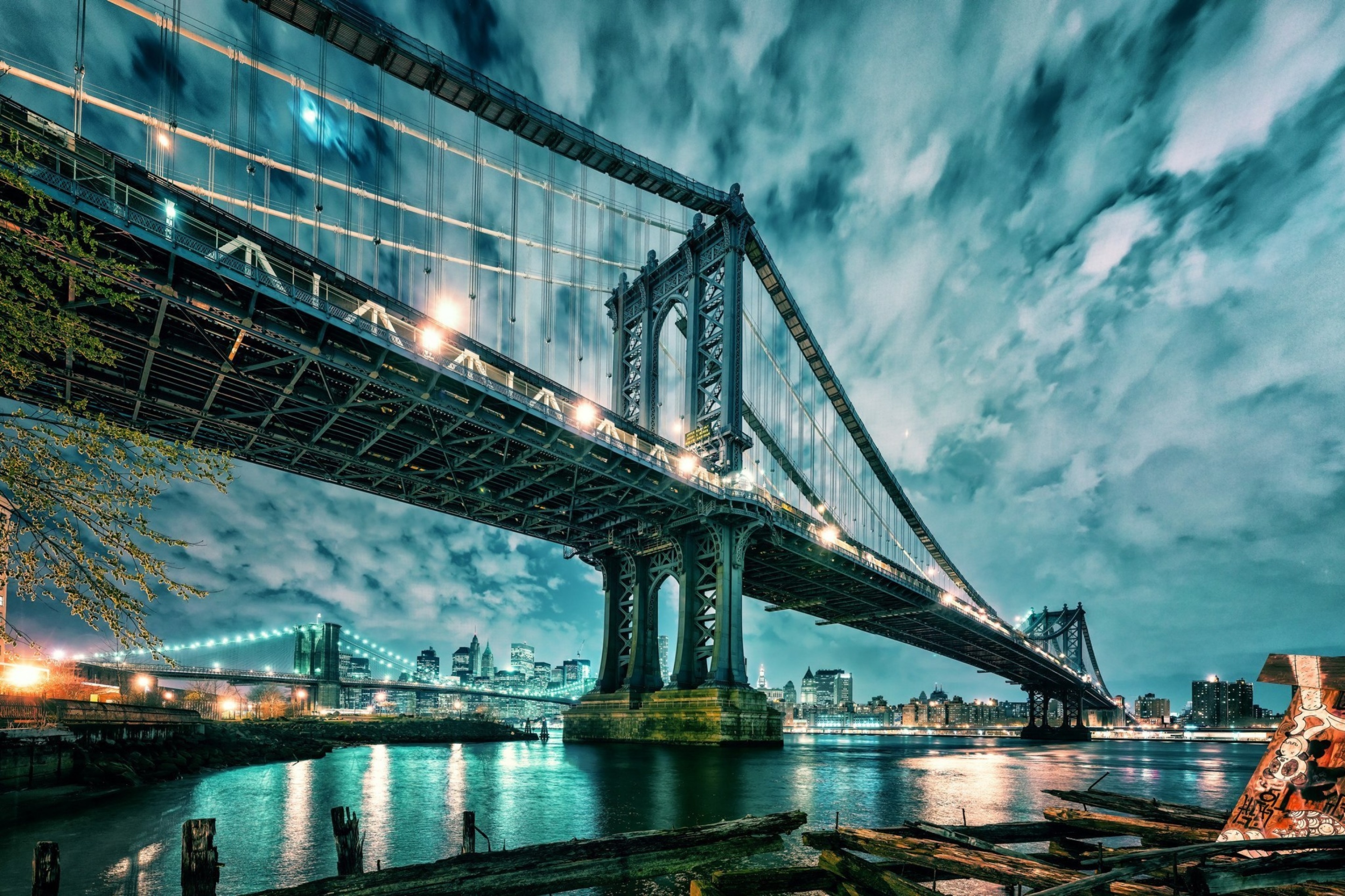 Manhattan Bridge HD wallpaper 2880x1920