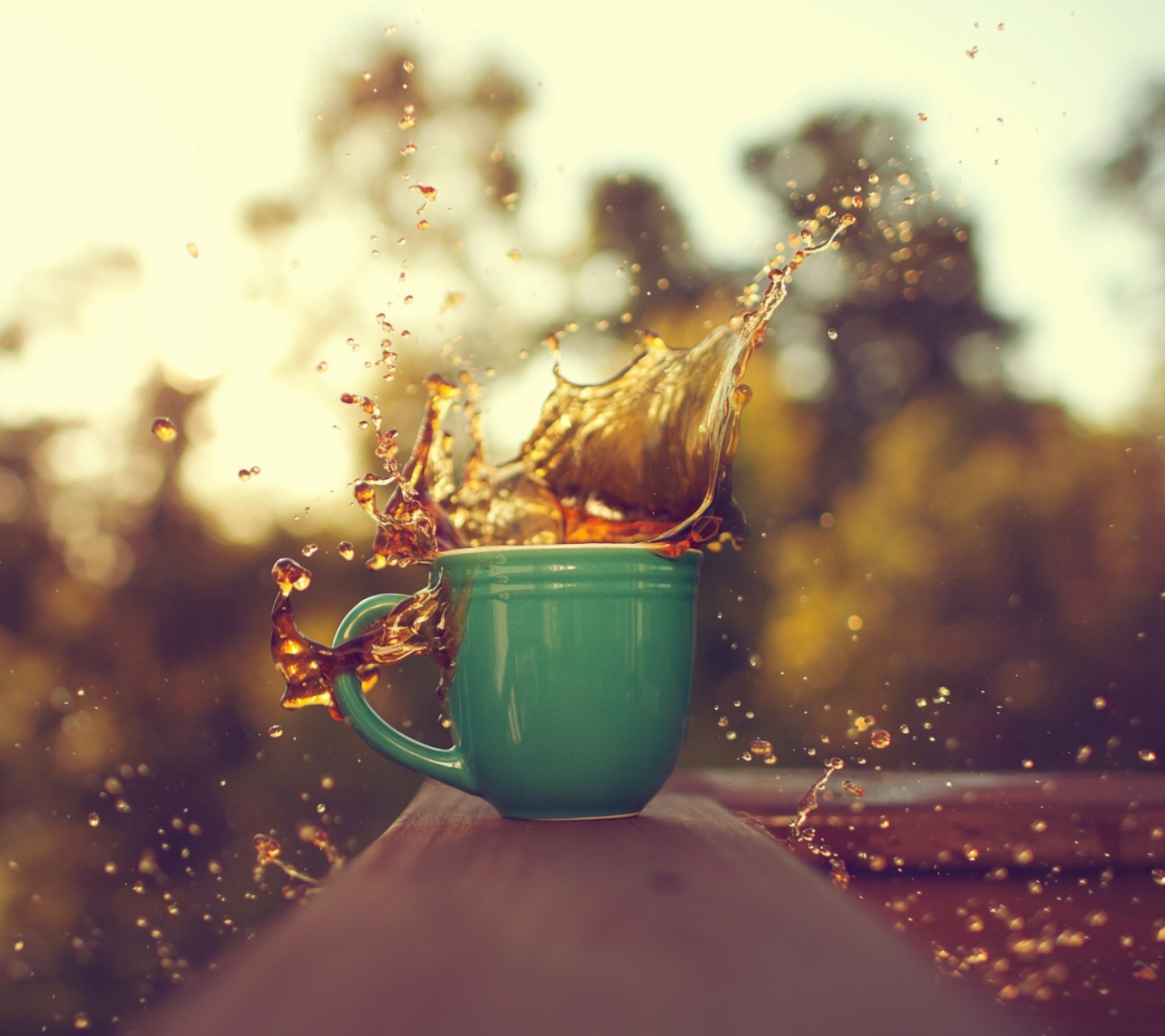 Coffee Splash wallpaper 1440x1280