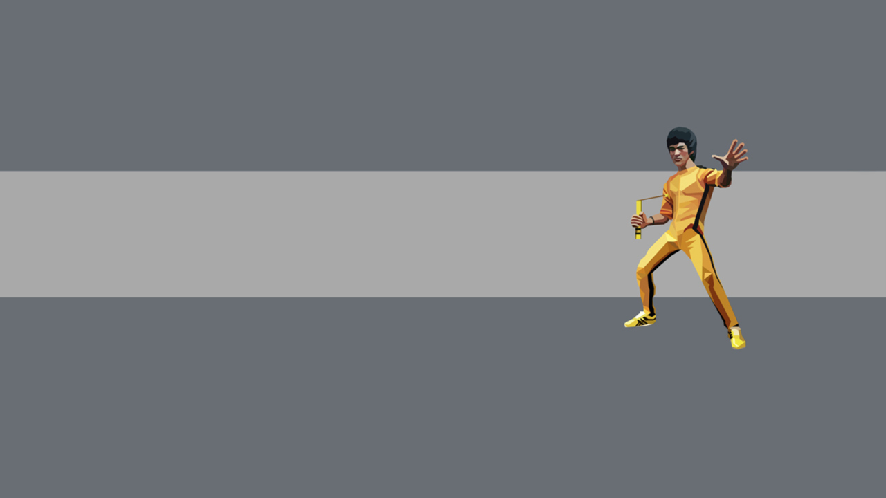 Fondo de pantalla Bruce Lee Kung Fu 1280x720