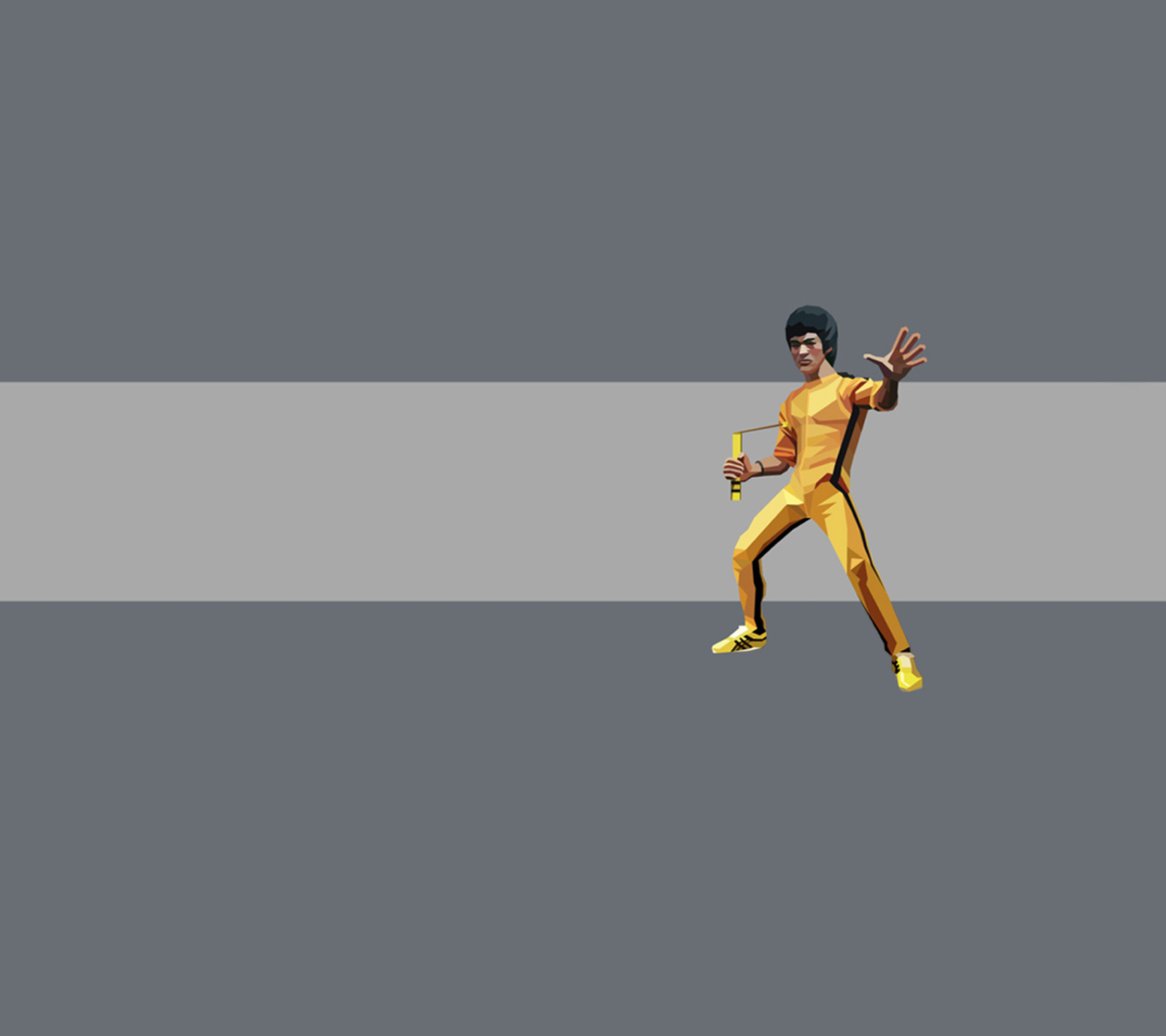 Обои Bruce Lee Kung Fu 1440x1280