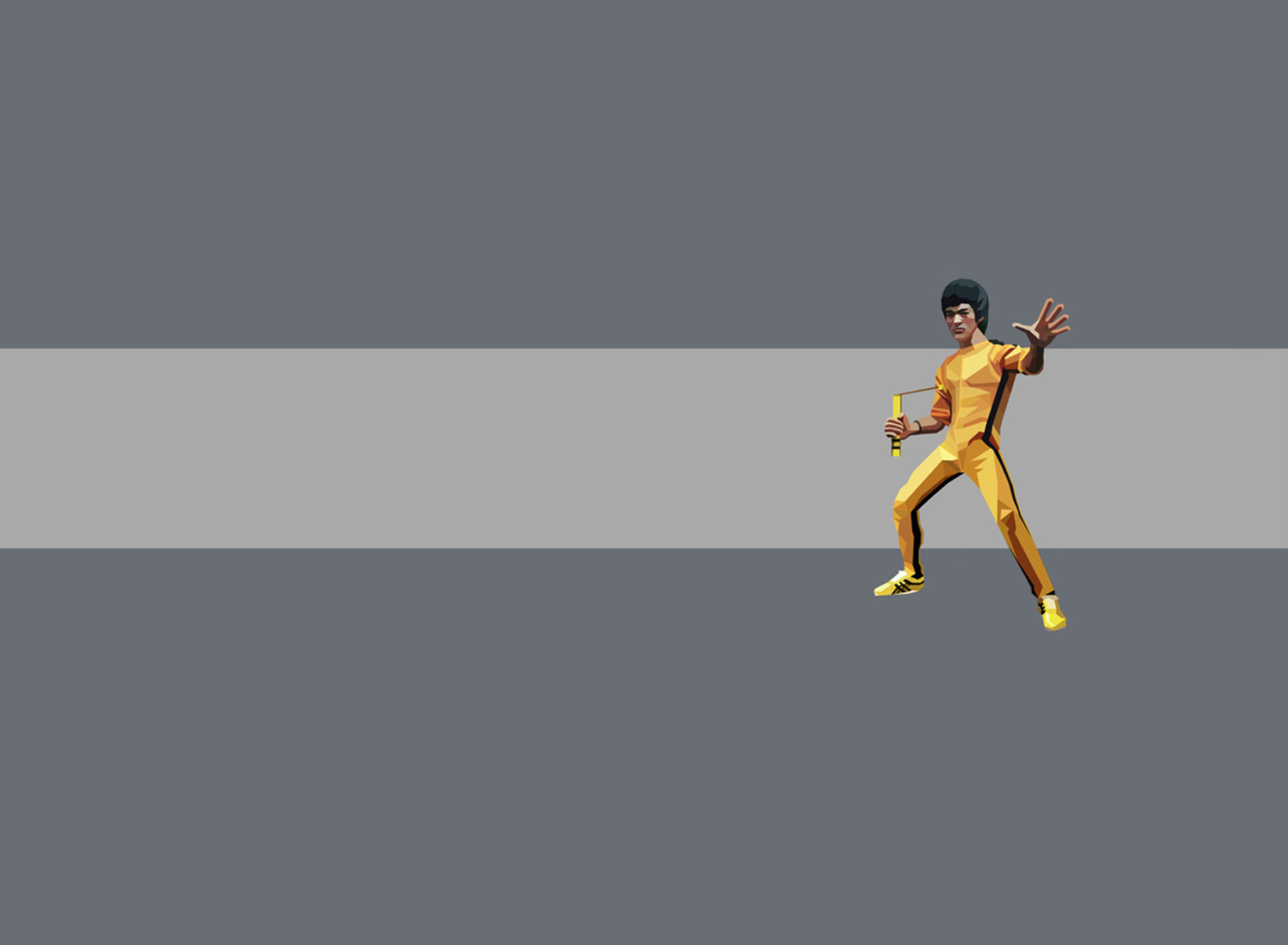 Обои Bruce Lee Kung Fu 1920x1408