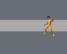 Обои Bruce Lee Kung Fu 220x176