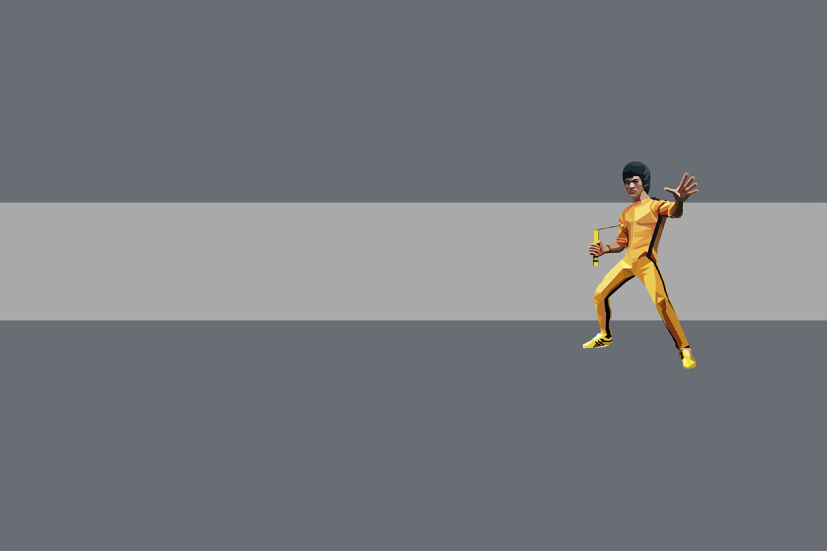 Обои Bruce Lee Kung Fu 2880x1920