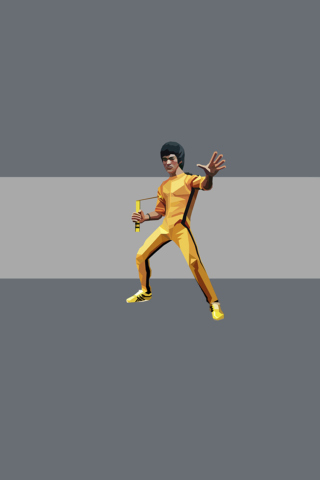 Das Bruce Lee Kung Fu Wallpaper 320x480