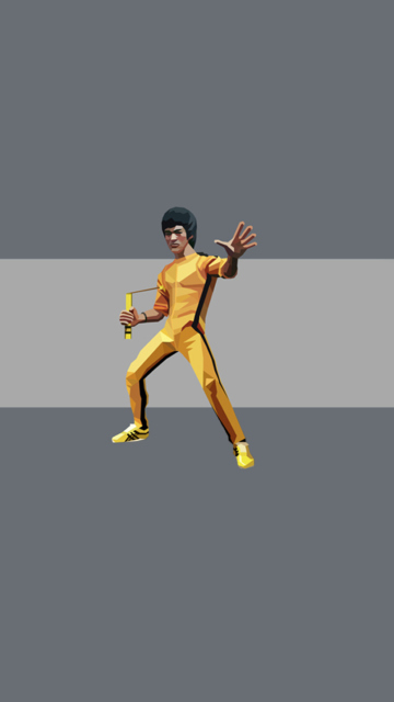 Обои Bruce Lee Kung Fu 360x640