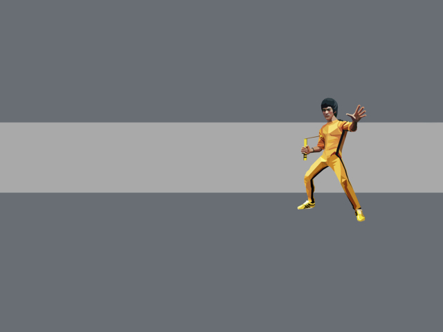 Bruce Lee Kung Fu wallpaper 640x480
