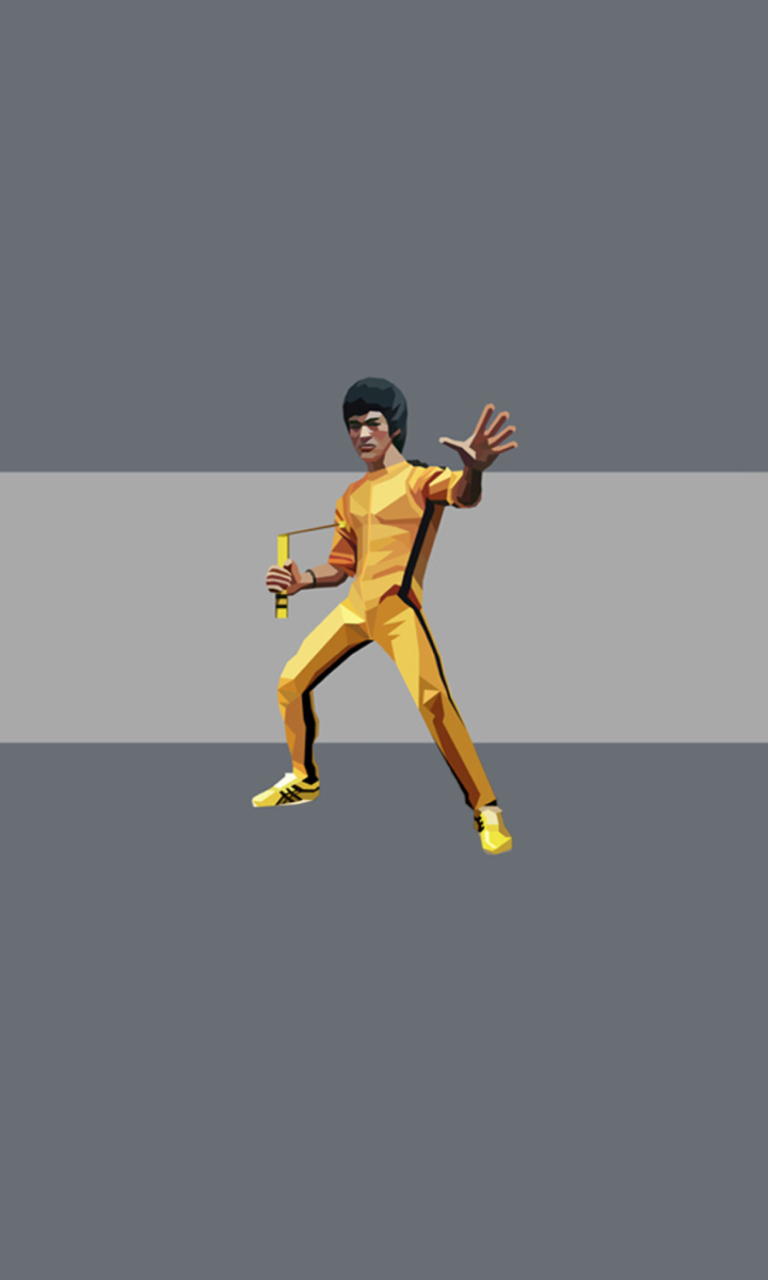 Sfondi Bruce Lee Kung Fu 768x1280