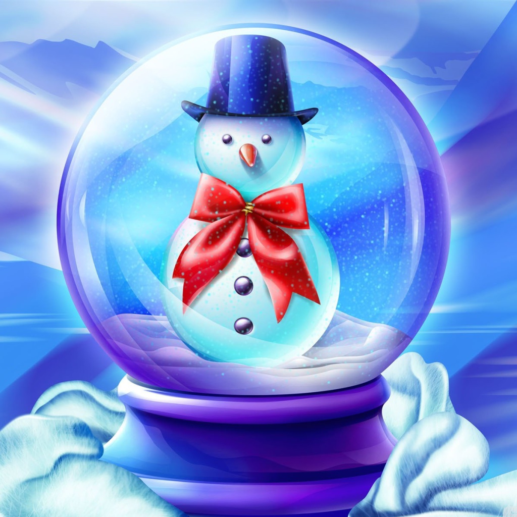 Snow Globe wallpaper 1024x1024