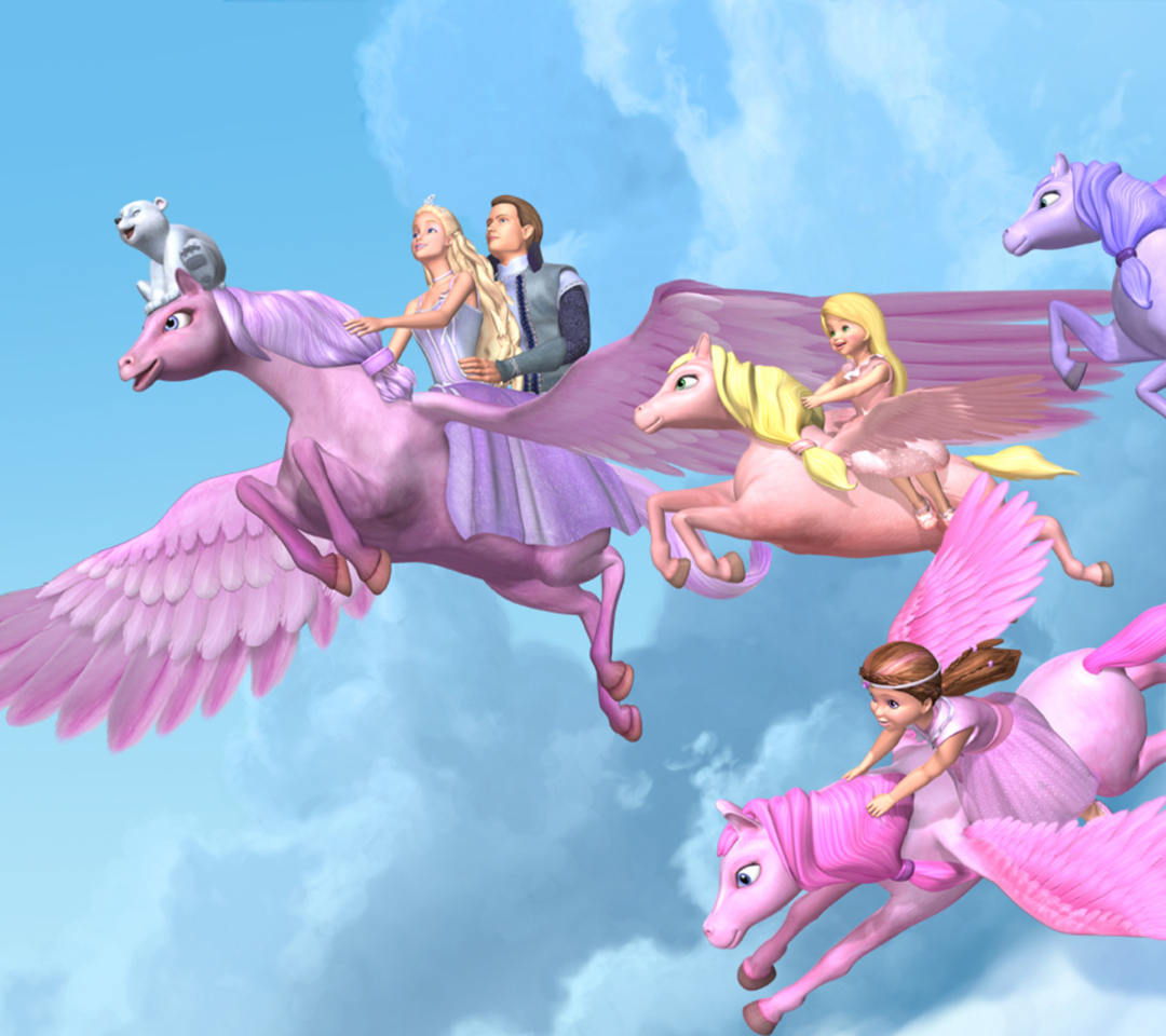 Das Barbie And The Magic Of Pegasus Wallpaper 1080x960