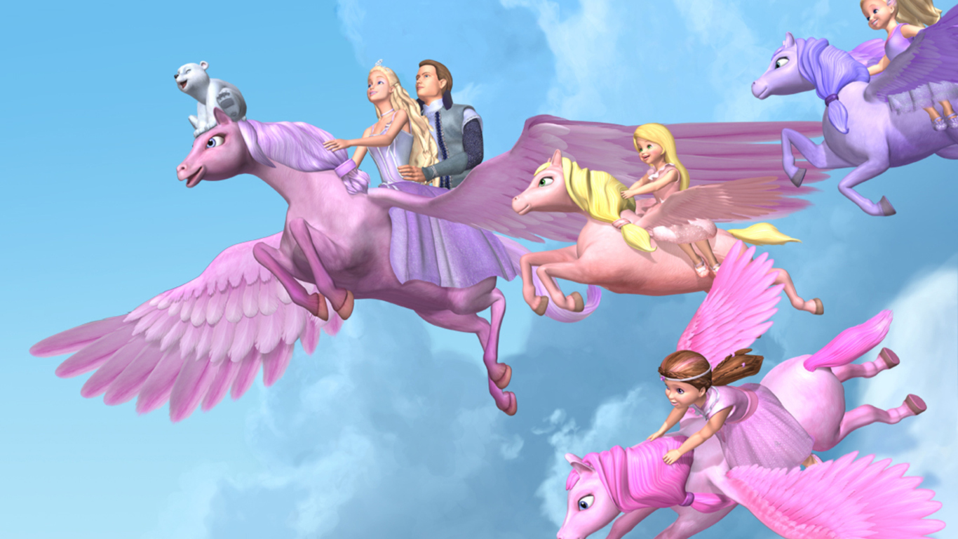 Das Barbie And The Magic Of Pegasus Wallpaper 1366x768